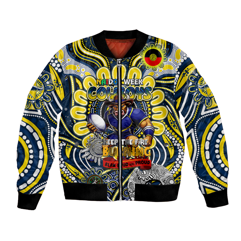 Custom NAIDOC Week 2024 Cowboys Bomber Jacket Mascot Rugby
