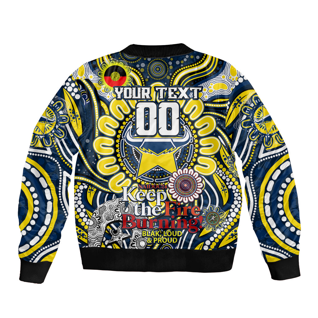 Custom NAIDOC Week 2024 Cowboys Bomber Jacket Mascot Rugby