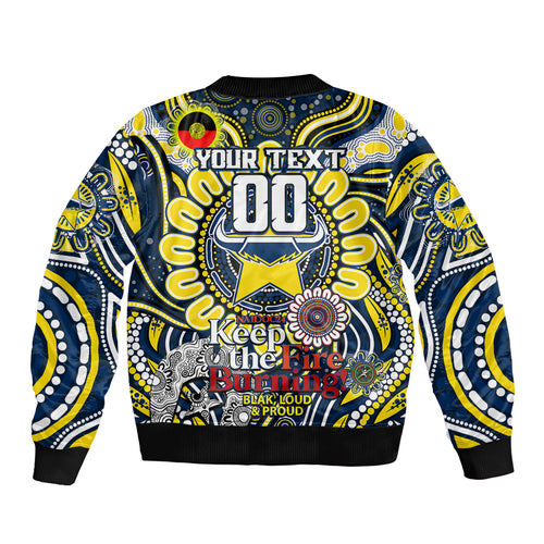 Custom NAIDOC Week 2024 Cowboys Bomber Jacket Mascot Rugby
