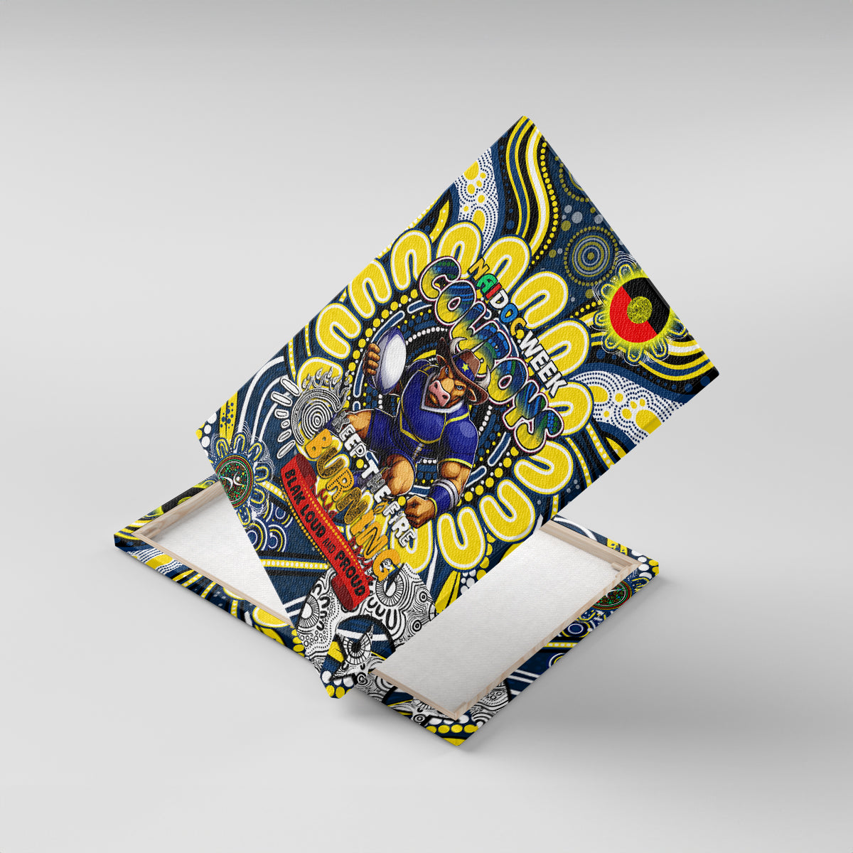 NAIDOC Week 2024 Cowboys Canvas Wall Art Mascot Rugby