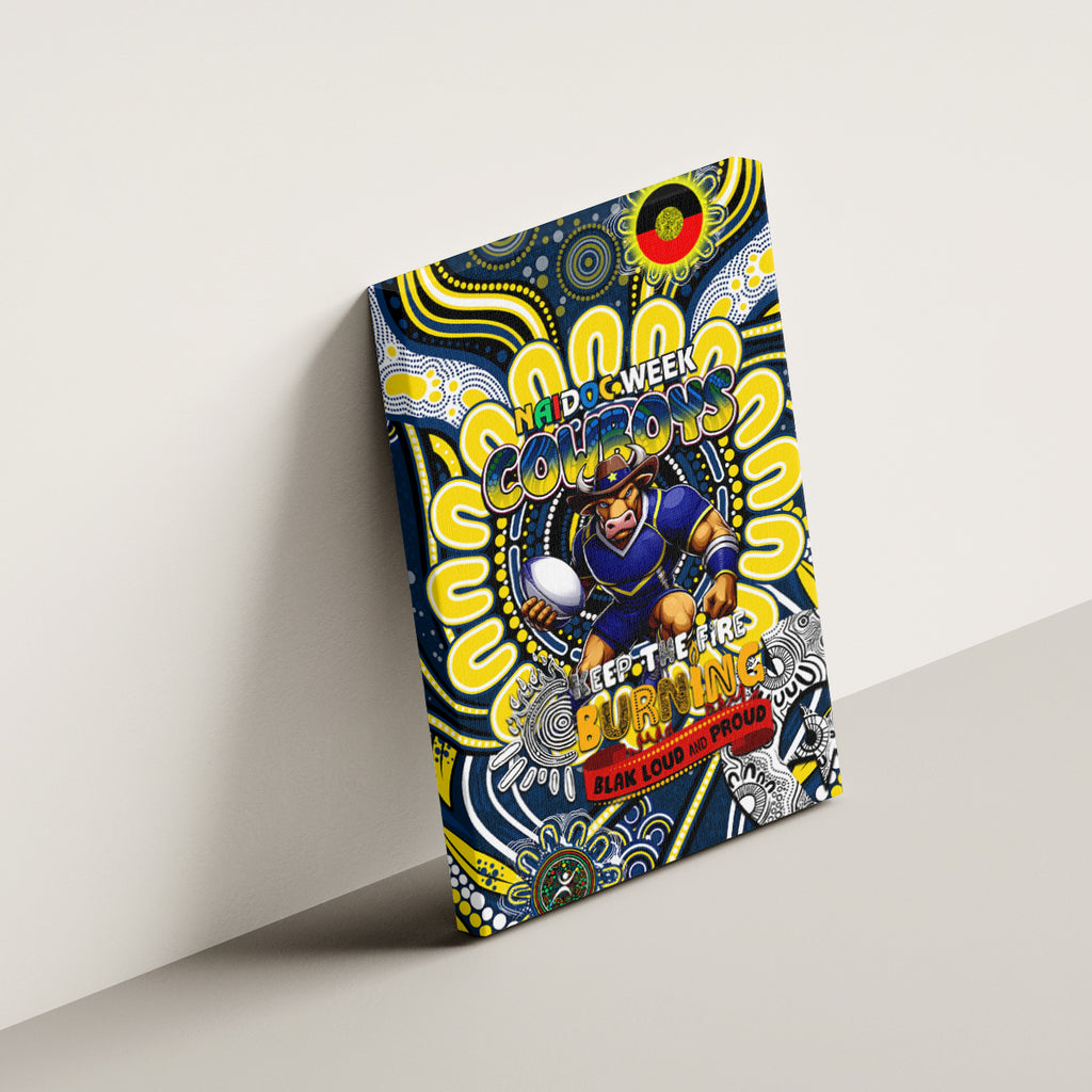 NAIDOC Week 2024 Cowboys Canvas Wall Art Mascot Rugby