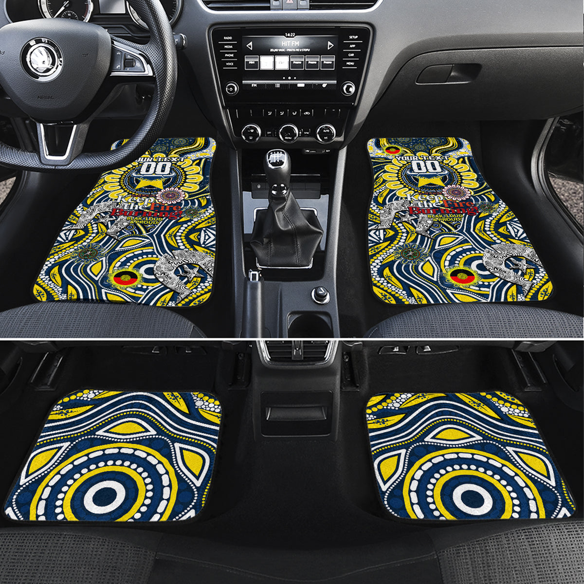 NAIDOC Week 2024 Cowboys Car Mats Mascot Rugby