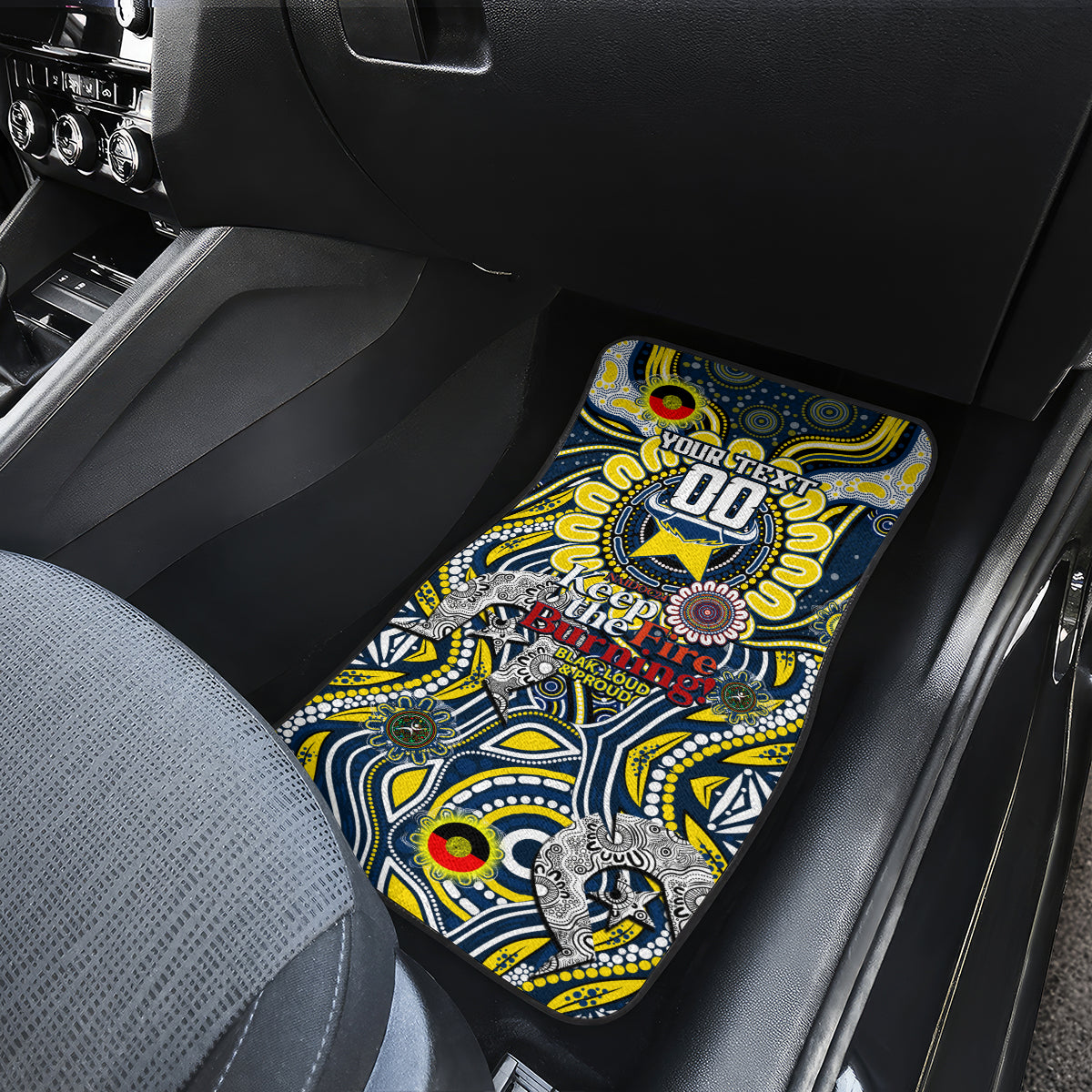 NAIDOC Week 2024 Cowboys Car Mats Mascot Rugby