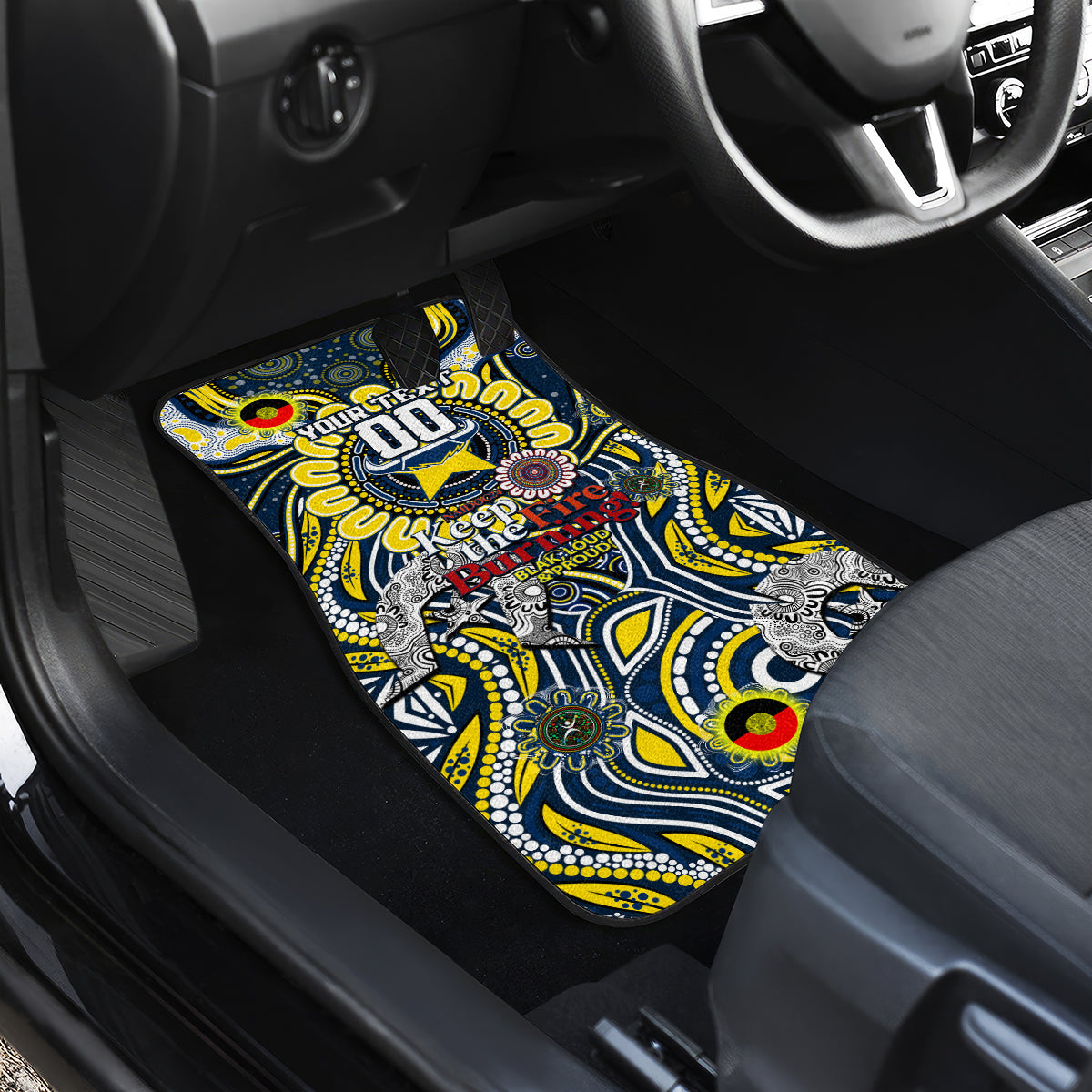 NAIDOC Week 2024 Cowboys Car Mats Mascot Rugby