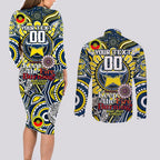 Custom NAIDOC Week 2024 Cowboys Couples Matching Long Sleeve Bodycon Dress and Long Sleeve Button Shirt Mascot Rugby