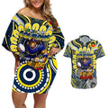 Custom NAIDOC Week 2024 Cowboys Couples Matching Off Shoulder Short Dress and Hawaiian Shirt Mascot Rugby