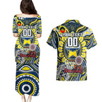 Custom NAIDOC Week 2024 Cowboys Couples Matching Puletasi and Hawaiian Shirt Mascot Rugby