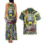 Custom NAIDOC Week 2024 Cowboys Couples Matching Tank Maxi Dress and Hawaiian Shirt Mascot Rugby
