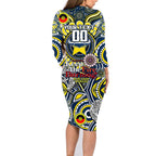Custom NAIDOC Week 2024 Cowboys Family Matching Long Sleeve Bodycon Dress and Hawaiian Shirt Mascot Rugby