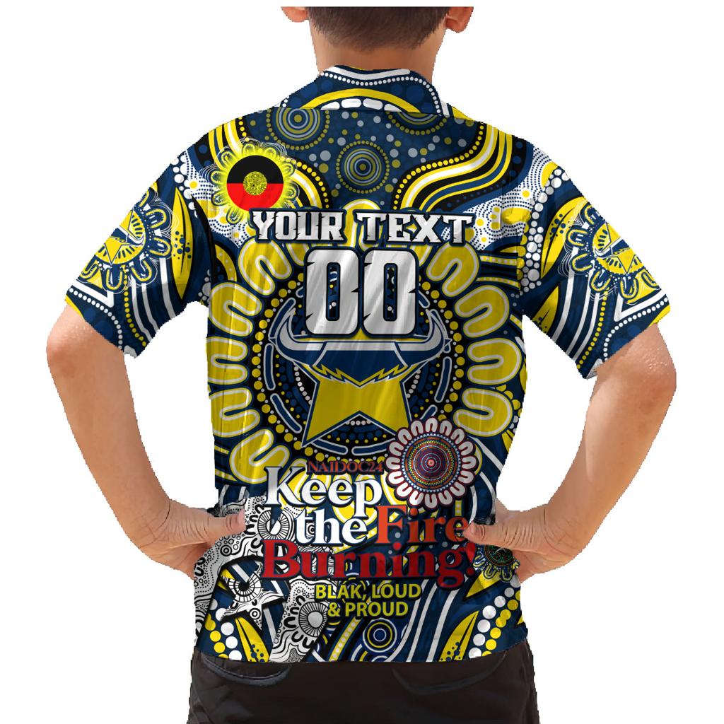 Custom NAIDOC Week 2024 Cowboys Family Matching Mermaid Dress and Hawaiian Shirt Mascot Rugby