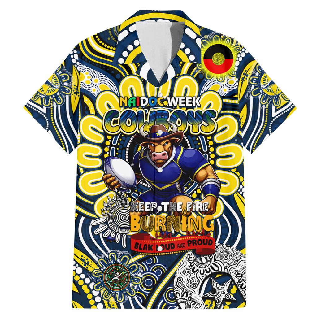 Custom NAIDOC Week 2024 Cowboys Family Matching Mermaid Dress and Hawaiian Shirt Mascot Rugby