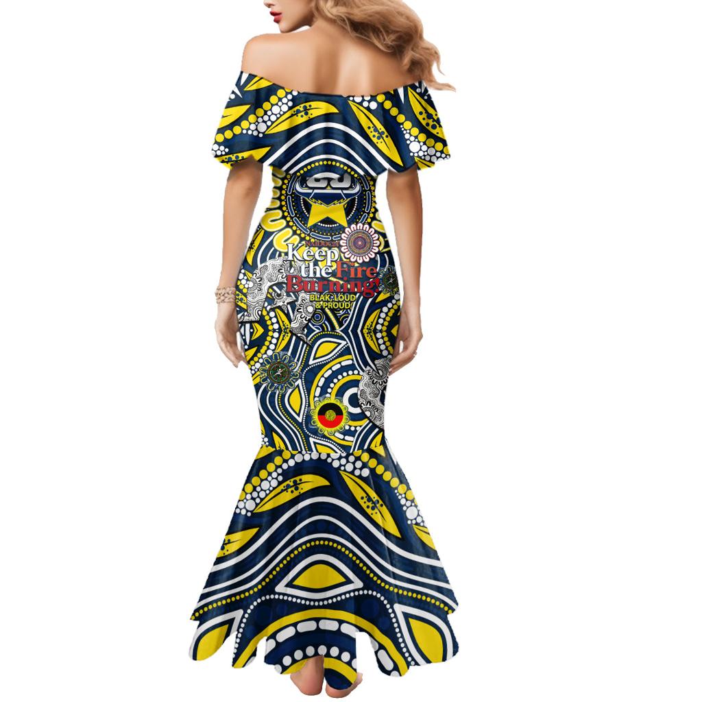 Custom NAIDOC Week 2024 Cowboys Family Matching Mermaid Dress and Hawaiian Shirt Mascot Rugby