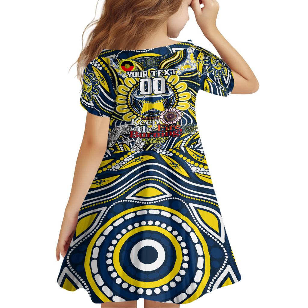Custom NAIDOC Week 2024 Cowboys Family Matching Off Shoulder Short Dress and Hawaiian Shirt Mascot Rugby