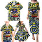 Custom NAIDOC Week 2024 Cowboys Family Matching Puletasi and Hawaiian Shirt Mascot Rugby