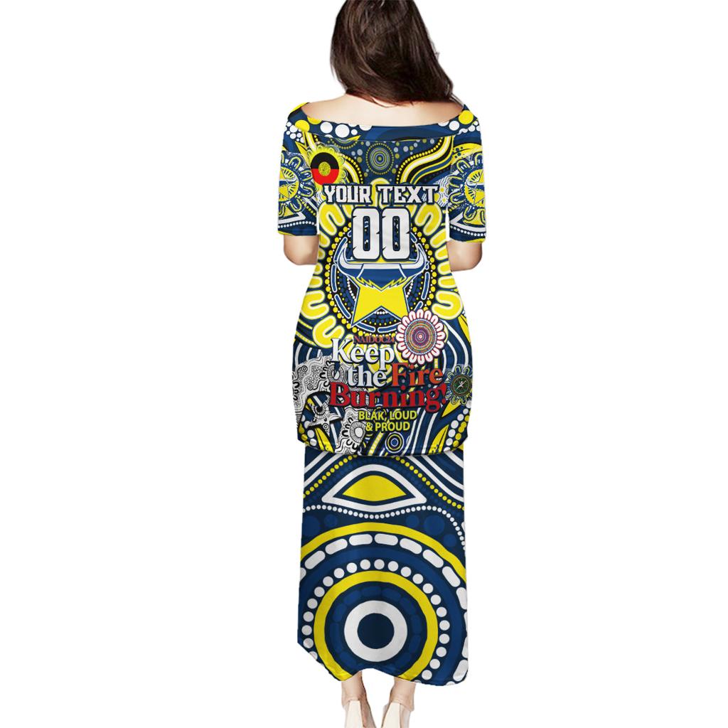 Custom NAIDOC Week 2024 Cowboys Family Matching Puletasi and Hawaiian Shirt Mascot Rugby