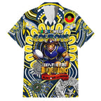 Custom NAIDOC Week 2024 Cowboys Family Matching Short Sleeve Bodycon Dress and Hawaiian Shirt Mascot Rugby