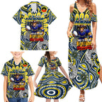 Custom NAIDOC Week 2024 Cowboys Family Matching Summer Maxi Dress and Hawaiian Shirt Mascot Rugby