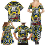 Custom NAIDOC Week 2024 Cowboys Family Matching Summer Maxi Dress and Hawaiian Shirt Mascot Rugby