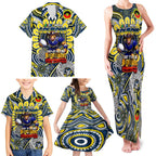 Custom NAIDOC Week 2024 Cowboys Family Matching Tank Maxi Dress and Hawaiian Shirt Mascot Rugby