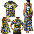 Custom NAIDOC Week 2024 Cowboys Family Matching Tank Maxi Dress and Hawaiian Shirt Mascot Rugby