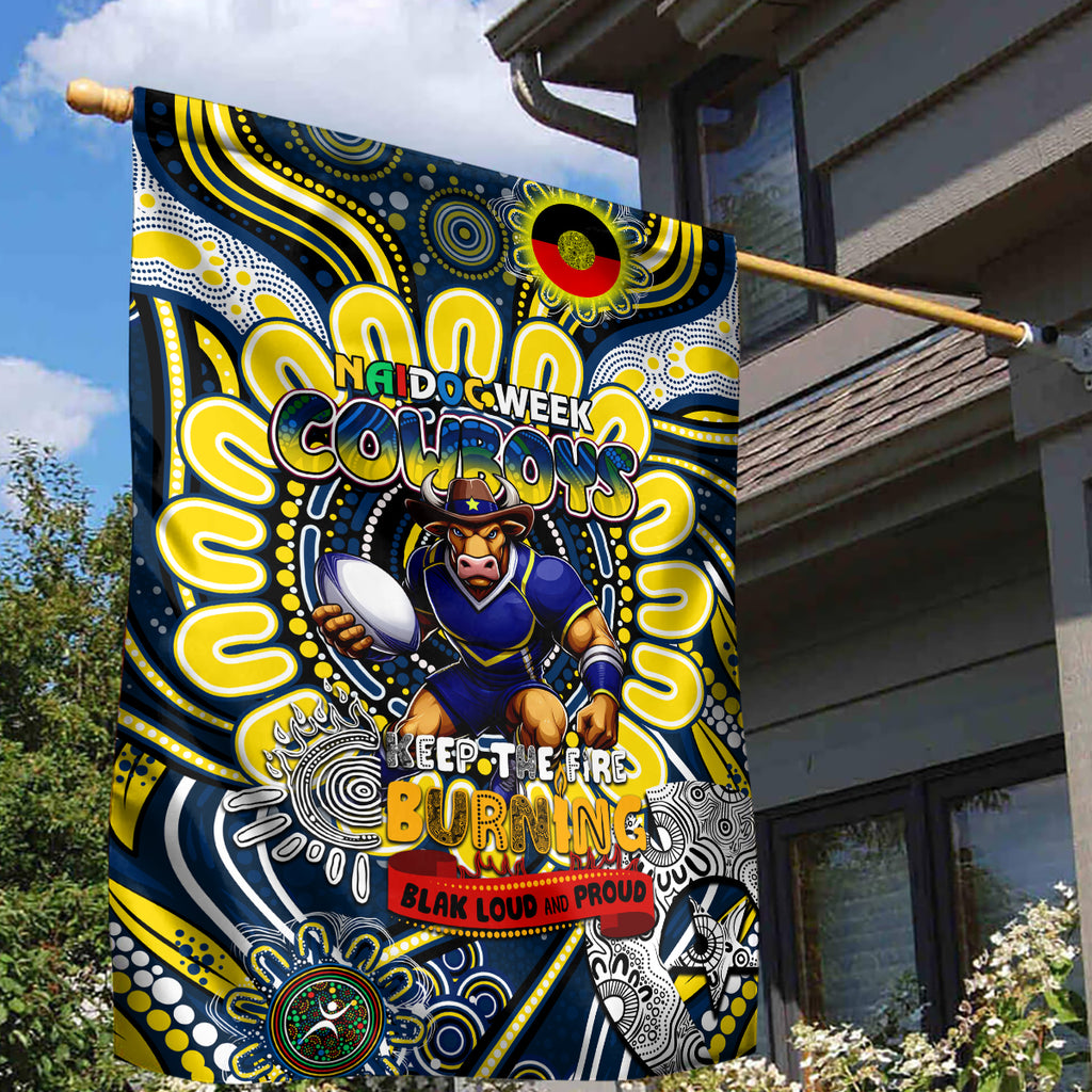 NAIDOC Week 2024 Cowboys Garden Flag Mascot Rugby