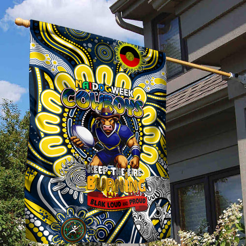 NAIDOC Week 2024 Cowboys Garden Flag Mascot Rugby