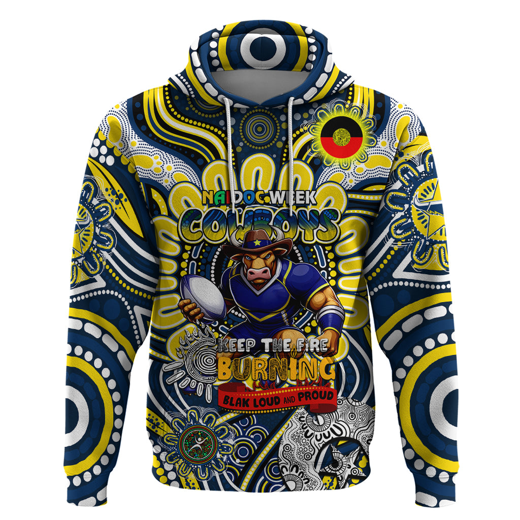 Custom NAIDOC Week 2024 Cowboys Hoodie Mascot Rugby