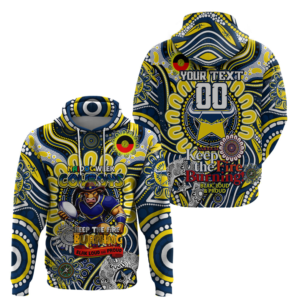 Custom NAIDOC Week 2024 Cowboys Hoodie Mascot Rugby