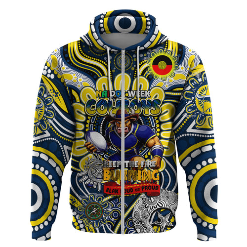 Custom NAIDOC Week 2024 Cowboys Hoodie Mascot Rugby