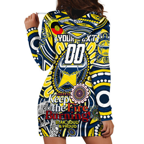Custom NAIDOC Week 2024 Cowboys Hoodie Dress Mascot Rugby