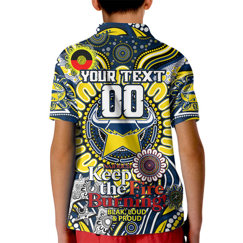 Custom NAIDOC Week 2024 Cowboys Kid Polo Shirt Mascot Rugby