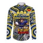 Custom NAIDOC Week 2024 Cowboys Long Sleeve Button Shirt Mascot Rugby