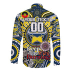 Custom NAIDOC Week 2024 Cowboys Long Sleeve Button Shirt Mascot Rugby