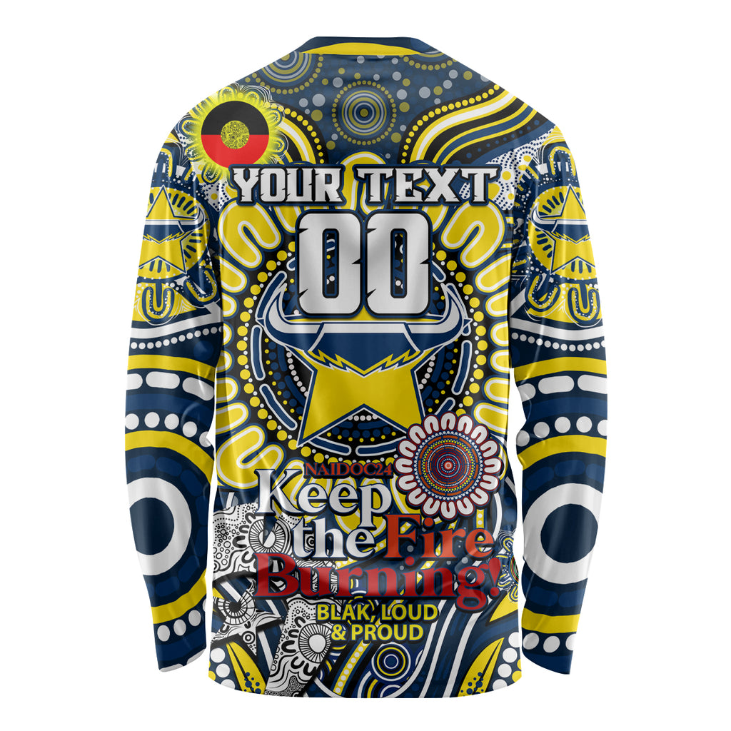 Custom NAIDOC Week 2024 Cowboys Long Sleeve Shirt Mascot Rugby