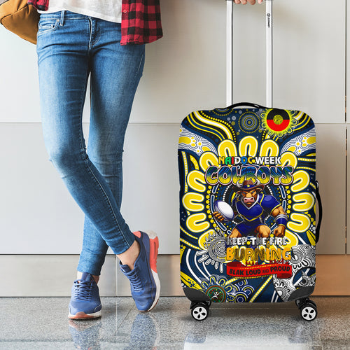 NAIDOC Week 2024 Cowboys Luggage Cover Mascot Rugby