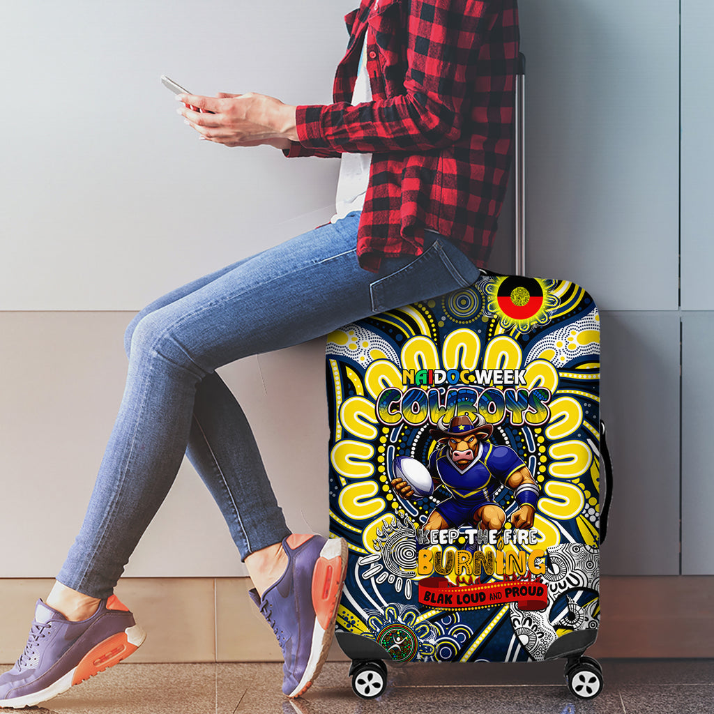 NAIDOC Week 2024 Cowboys Luggage Cover Mascot Rugby