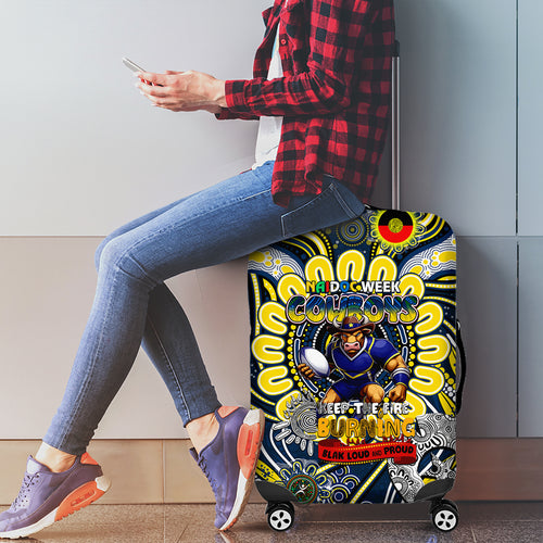 NAIDOC Week 2024 Cowboys Luggage Cover Mascot Rugby
