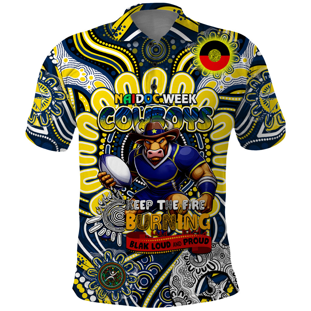 Custom NAIDOC Week 2024 Cowboys Polo Shirt Mascot Rugby