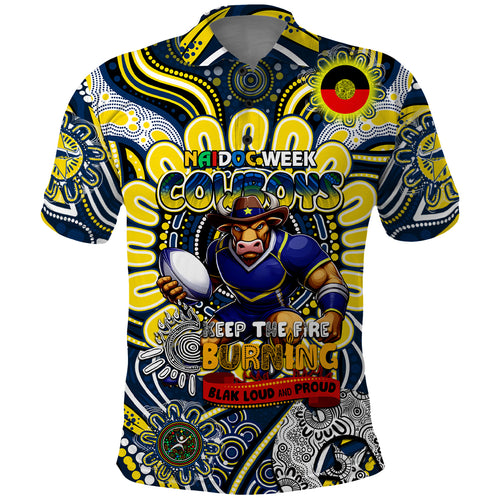 Custom NAIDOC Week 2024 Cowboys Polo Shirt Mascot Rugby