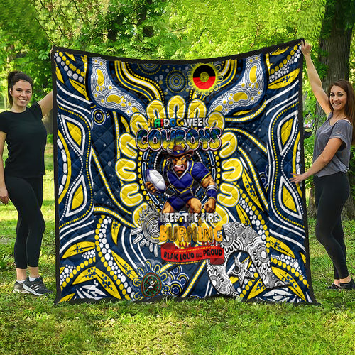 NAIDOC Week 2024 Cowboys Quilt Mascot Rugby