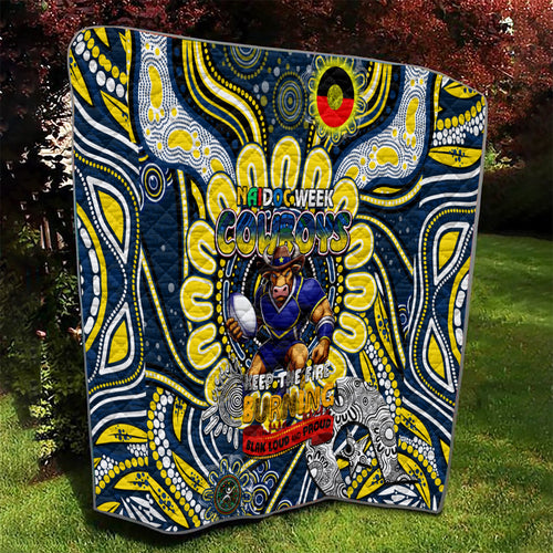 NAIDOC Week 2024 Cowboys Quilt Mascot Rugby