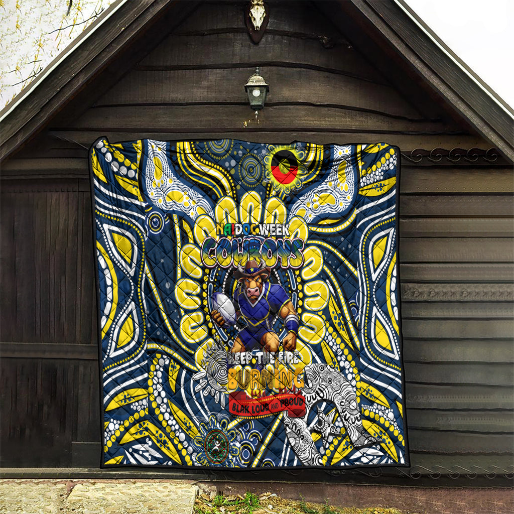 NAIDOC Week 2024 Cowboys Quilt Mascot Rugby