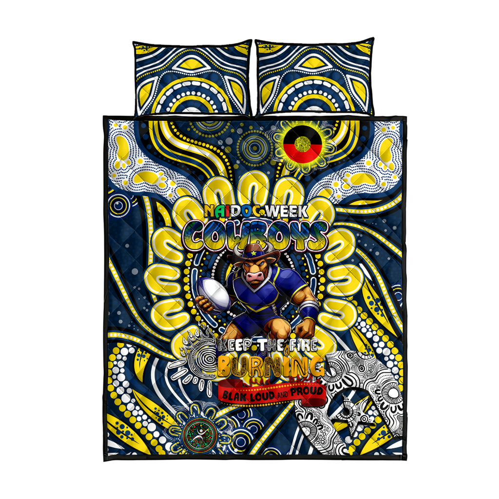 NAIDOC Week 2024 Cowboys Quilt Bed Set Mascot Rugby