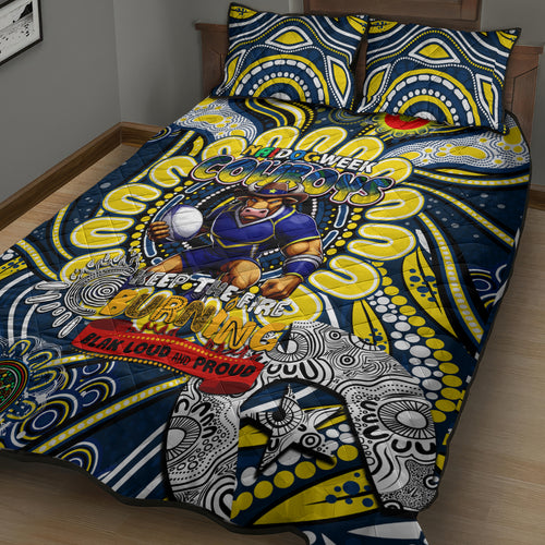 NAIDOC Week 2024 Cowboys Quilt Bed Set Mascot Rugby