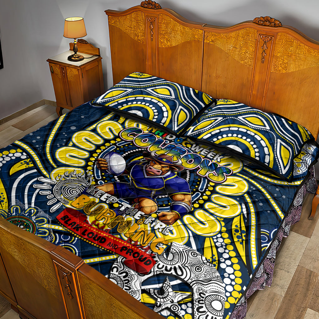 NAIDOC Week 2024 Cowboys Quilt Bed Set Mascot Rugby