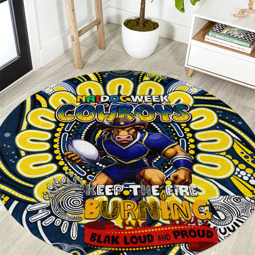 NAIDOC Week 2024 Cowboys Round Carpet Mascot Rugby