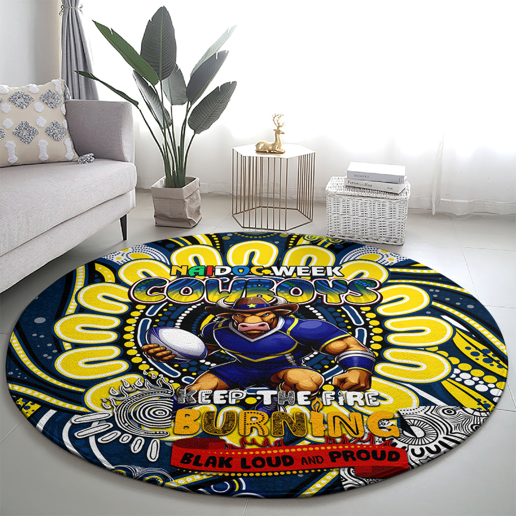 NAIDOC Week 2024 Cowboys Round Carpet Mascot Rugby