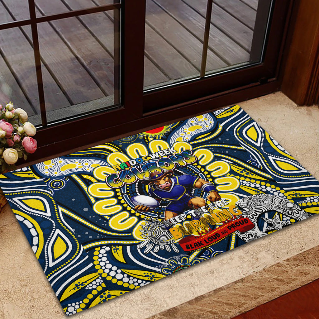 NAIDOC Week 2024 Cowboys Rubber Doormat Mascot Rugby