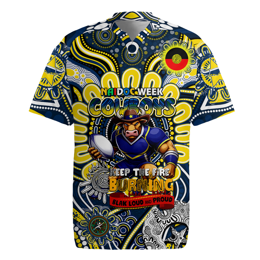 Custom NAIDOC Week 2024 Cowboys Rugby Jersey Mascot Rugby
