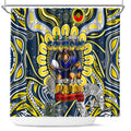 NAIDOC Week 2024 Cowboys Shower Curtain Mascot Rugby